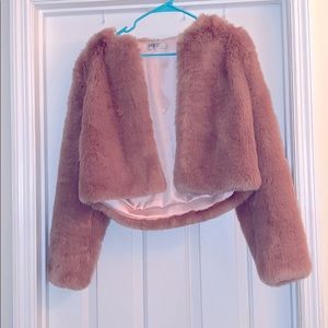 Faux fur coat
